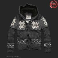 heren abercrombie and fitch truien knop fur hooded snowflake pattern grijs Eindhoven Shop ema7u836